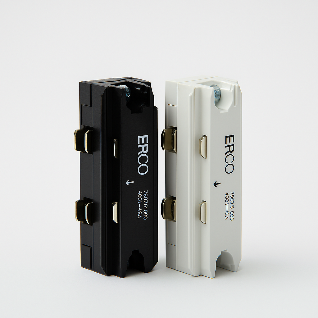 CONECTOR UNIÓN DE CARRILES ERCO Y ZUMTOBEL