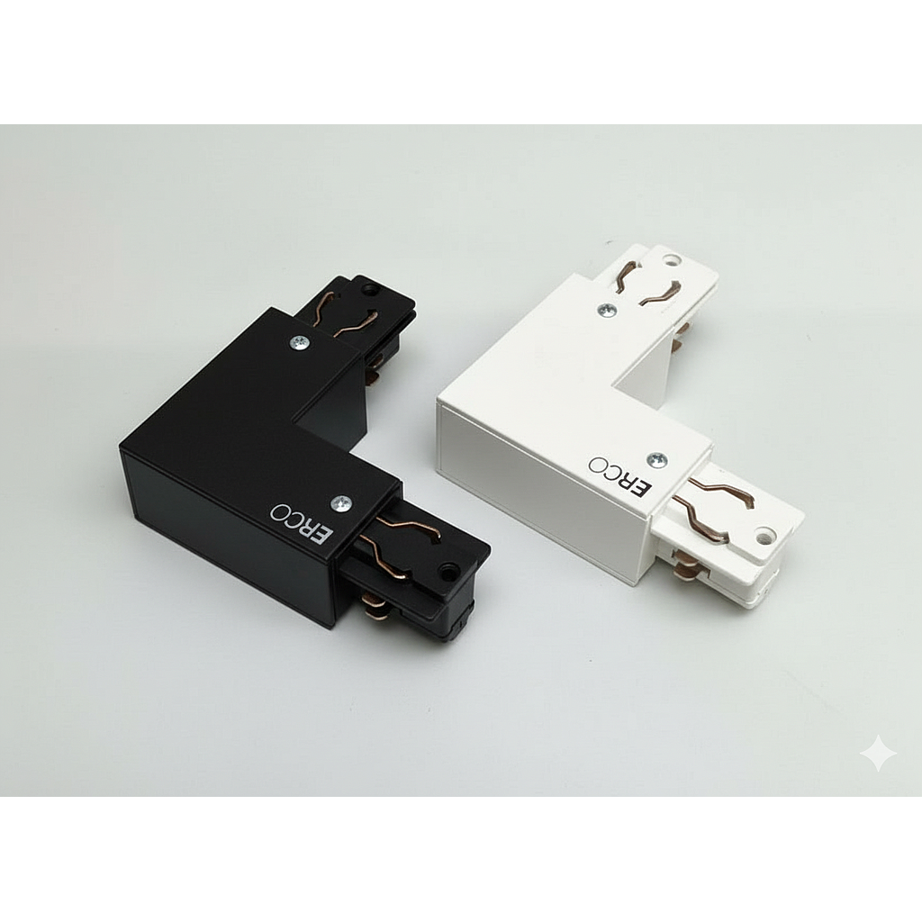 CONECTOR UNIÓN DE CARRIL 90º ERCO