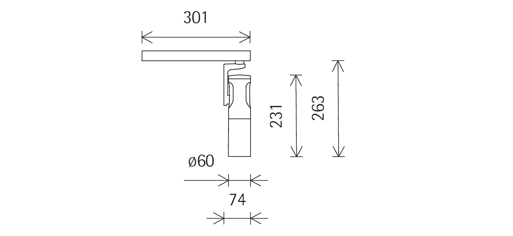 ECLIPSE INTRACK PROYECTOR DE CONTORNOS BLANCO 12,4W