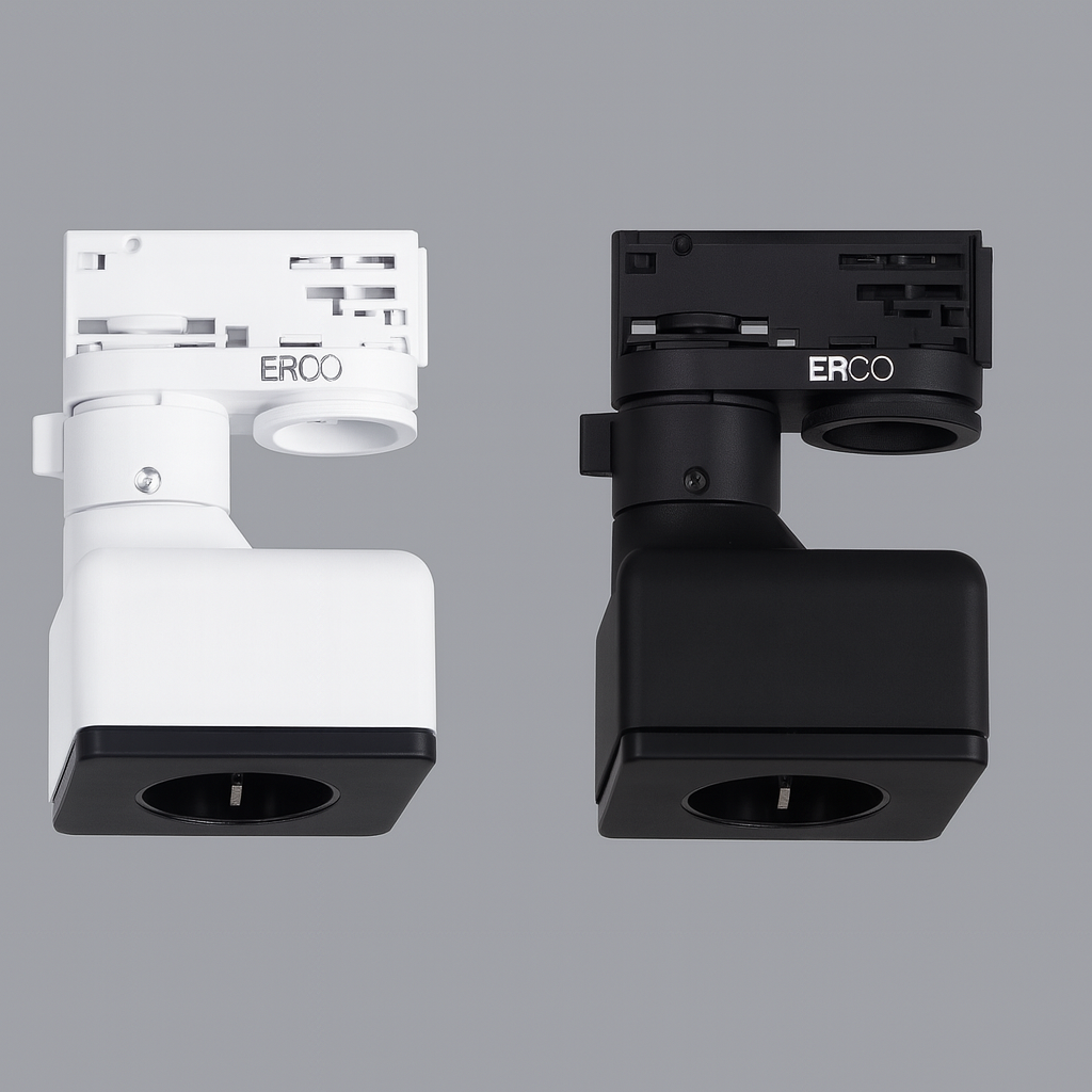 ERCO adaptador trifásico con enchufe Schuko