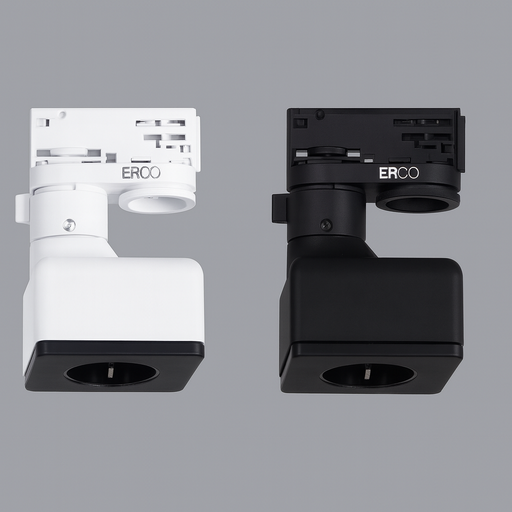 ERCO adaptador trifásico con enchufe Schuko